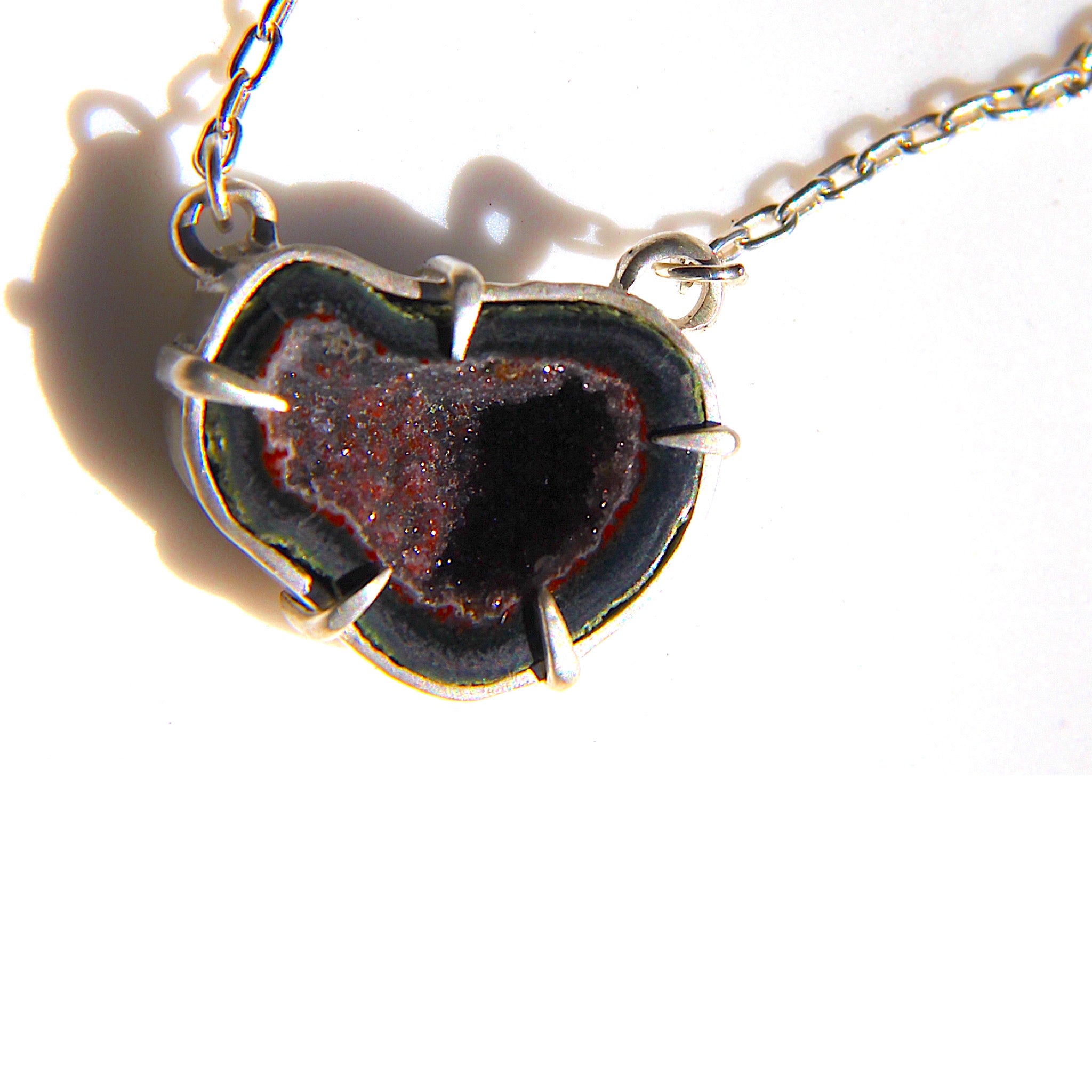 Tabasco Geode Oval Necklace