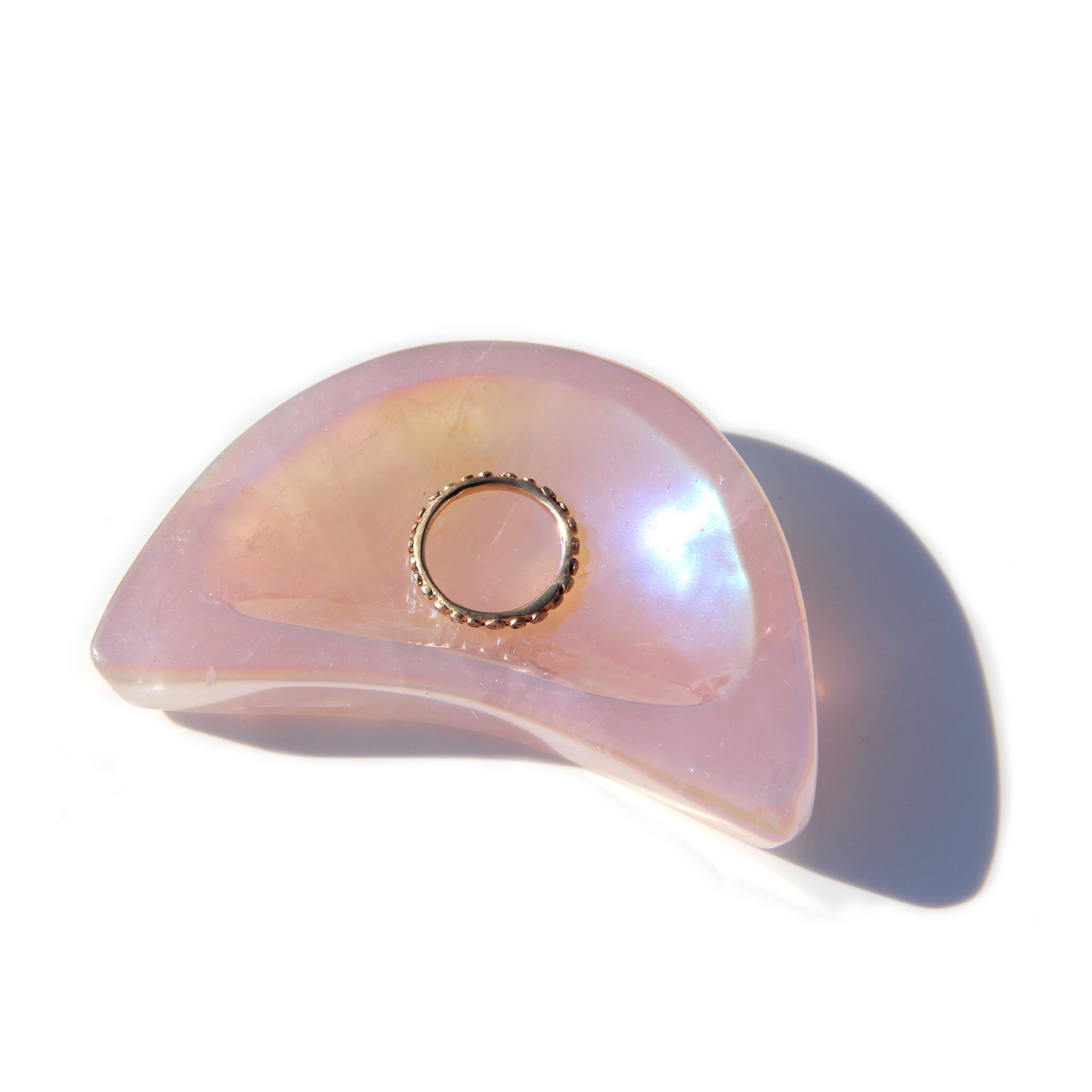 Aura Quartz half moon dishes