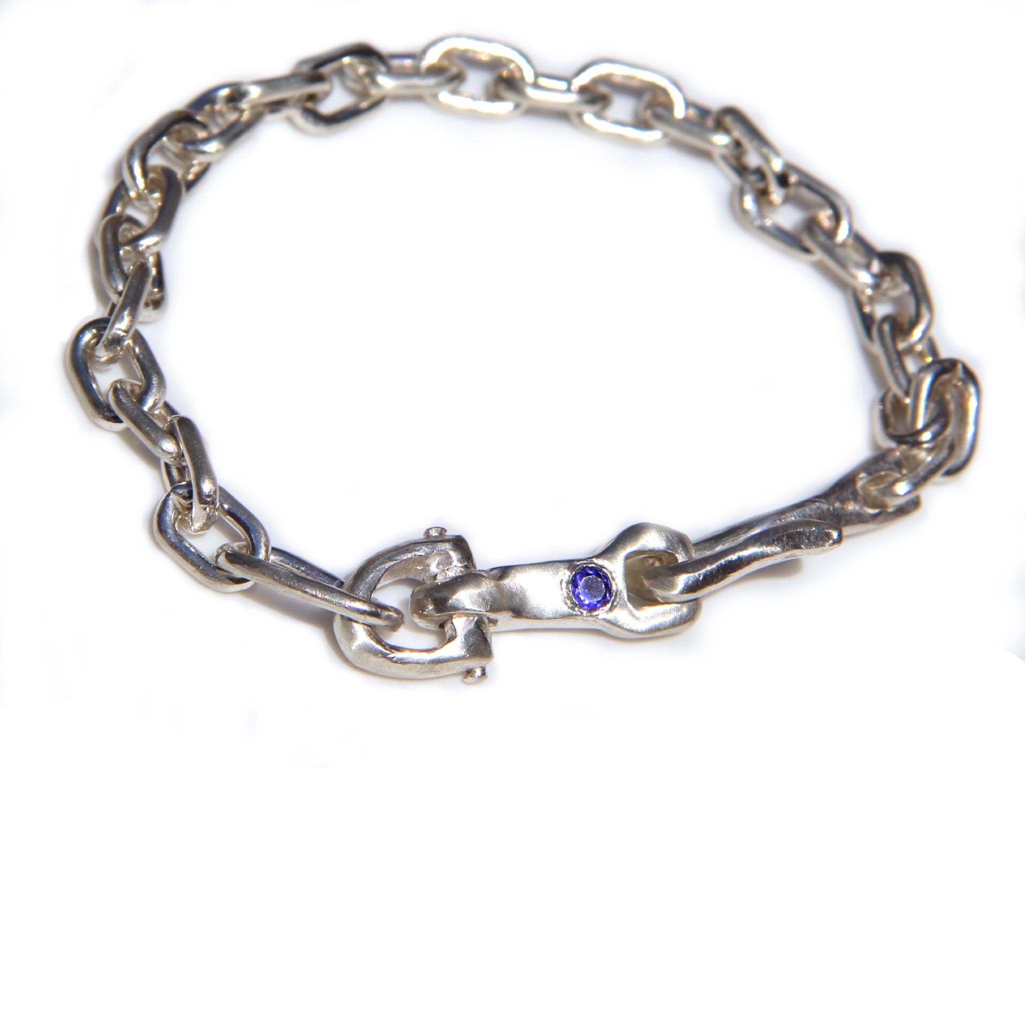 Pelican Hook Oval Link Bracelet