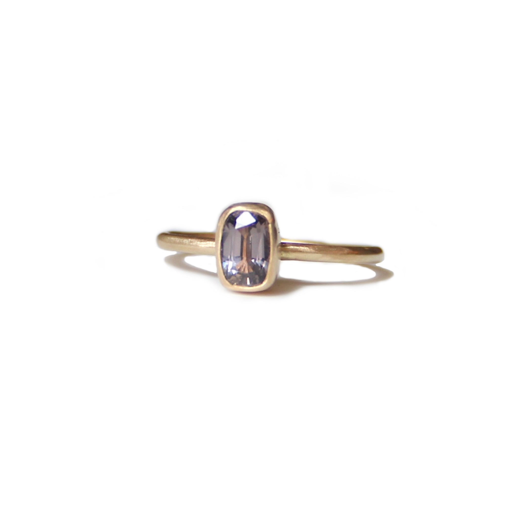 Lavender-Gray Spinel stacking ring