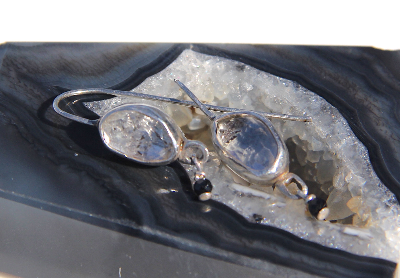 Herkimer Diamond drop earrings
