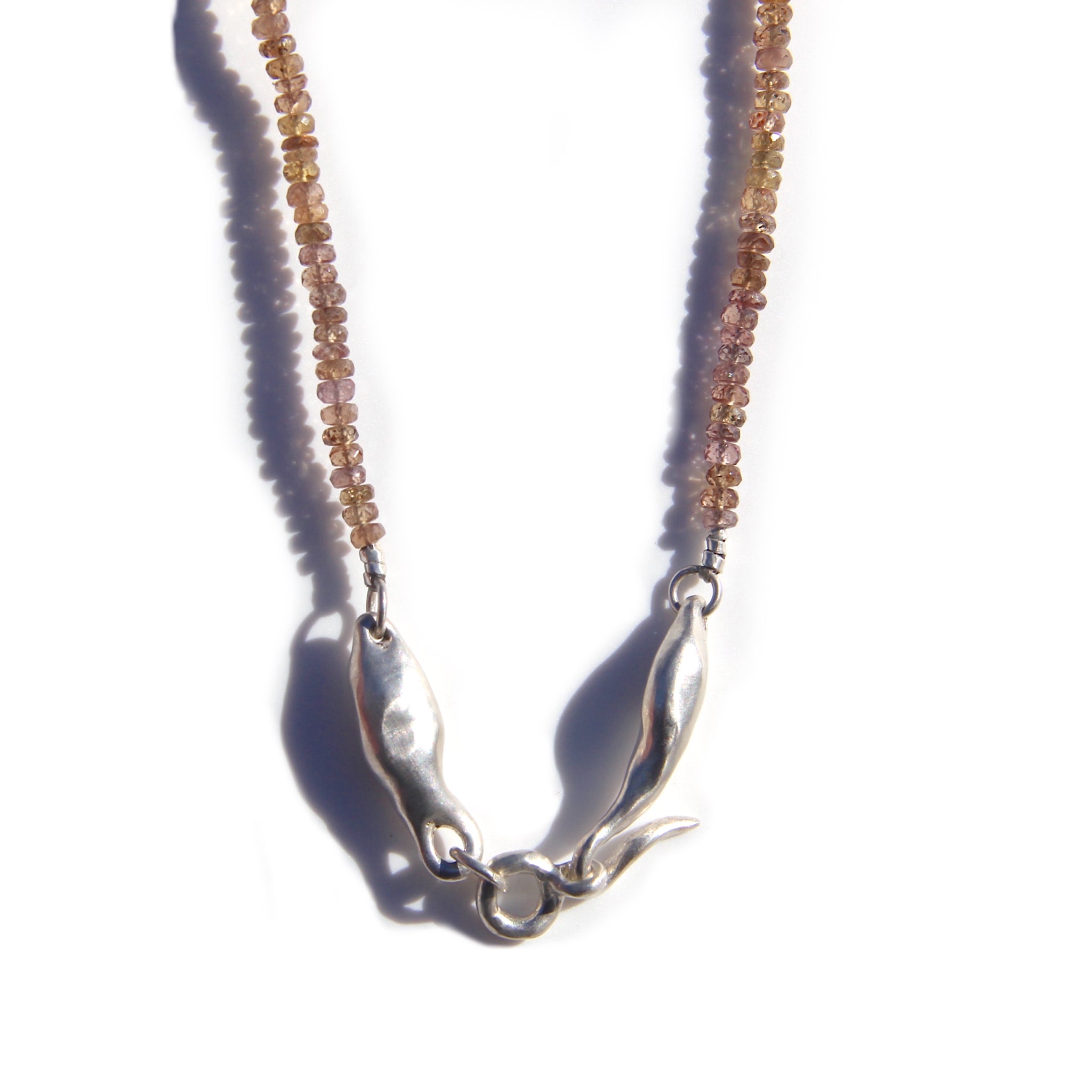 Color changing garnet transformation necklace