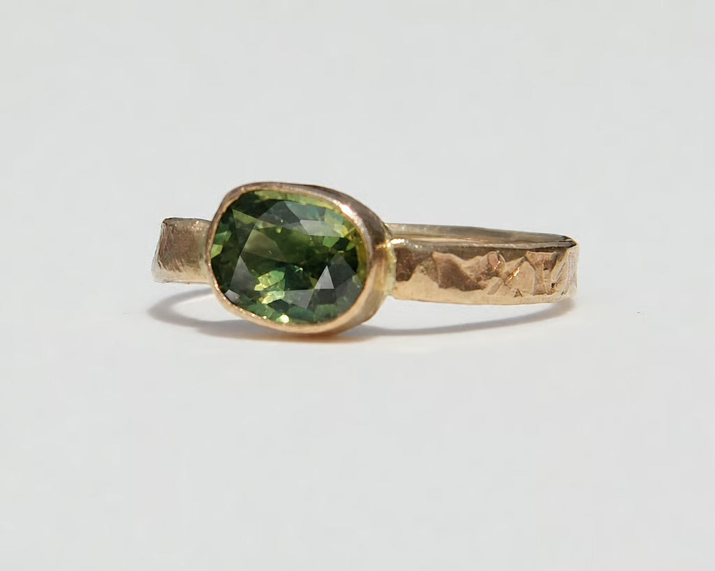 Parti Sapphire Ring in gold