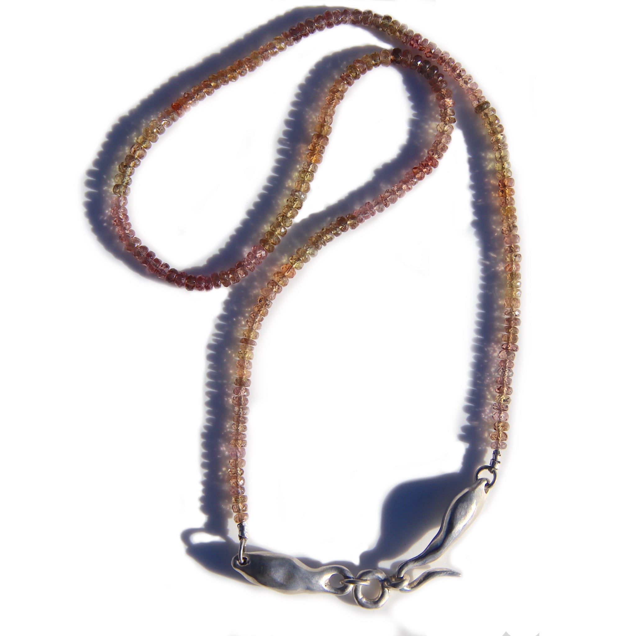 Color changing garnet transformation necklace