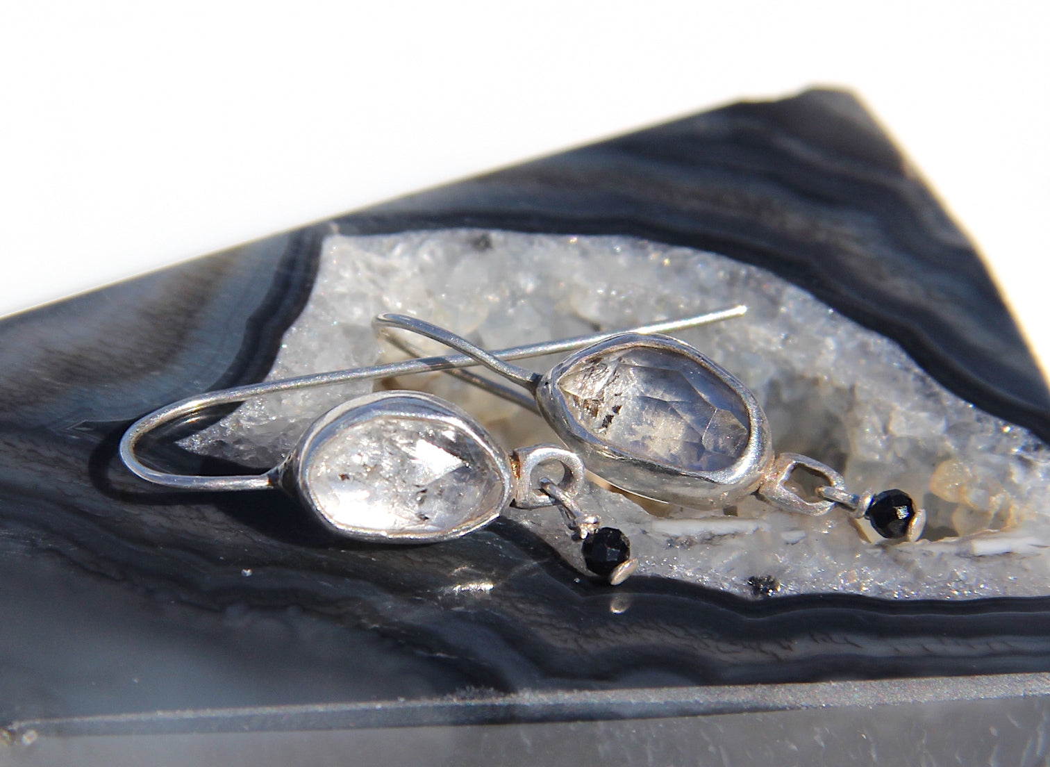 Herkimer Diamond drop earrings