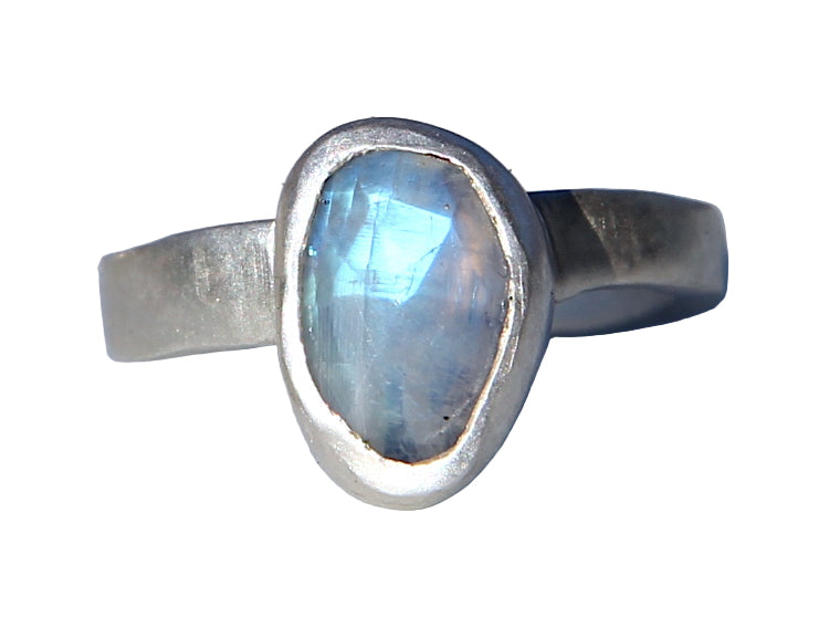Blue moonstone ring