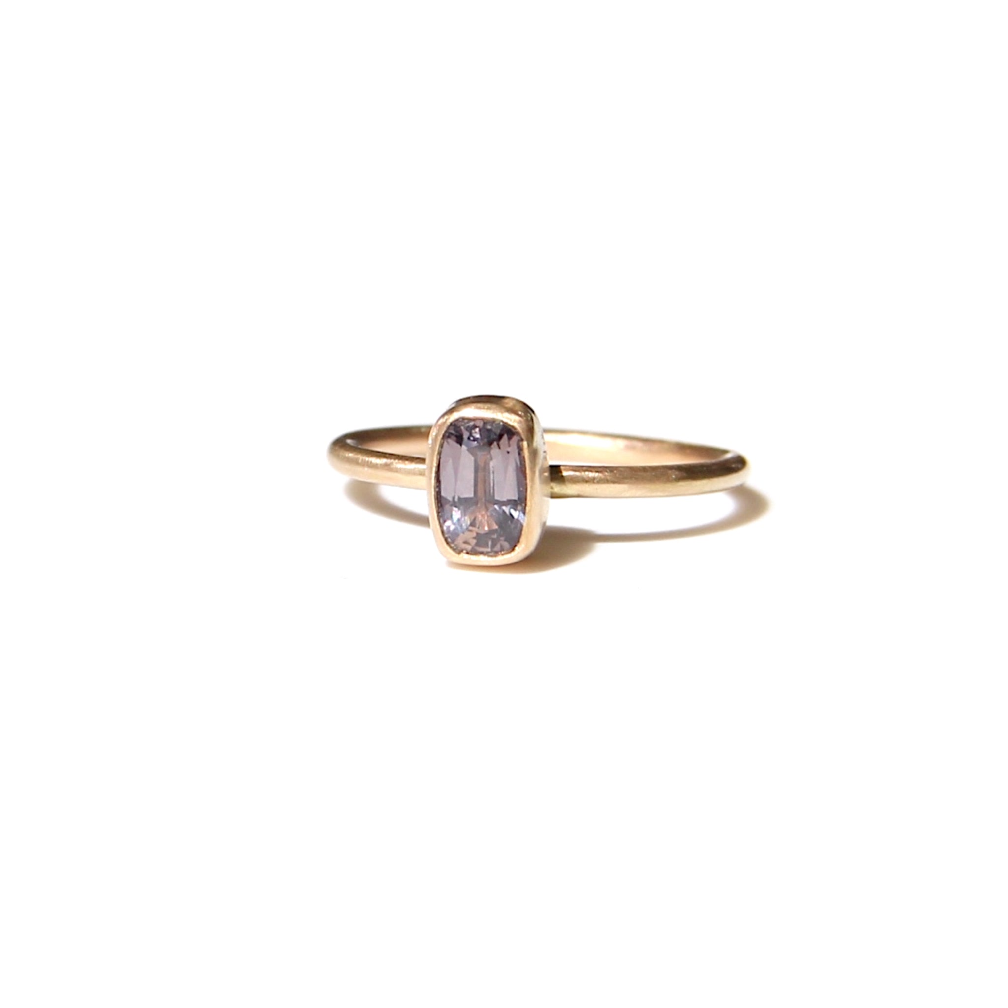 Lavender-Gray Spinel stacking ring