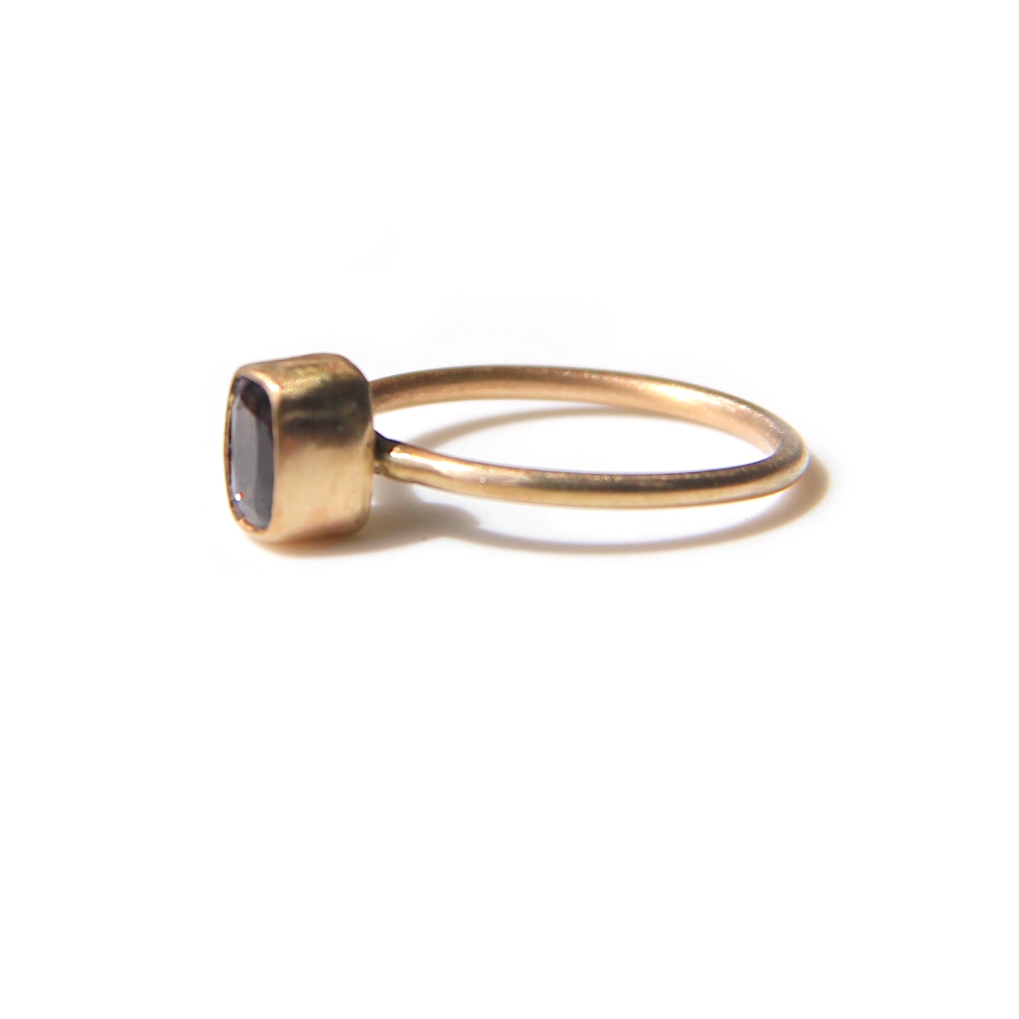 Lavender-Gray Spinel stacking ring