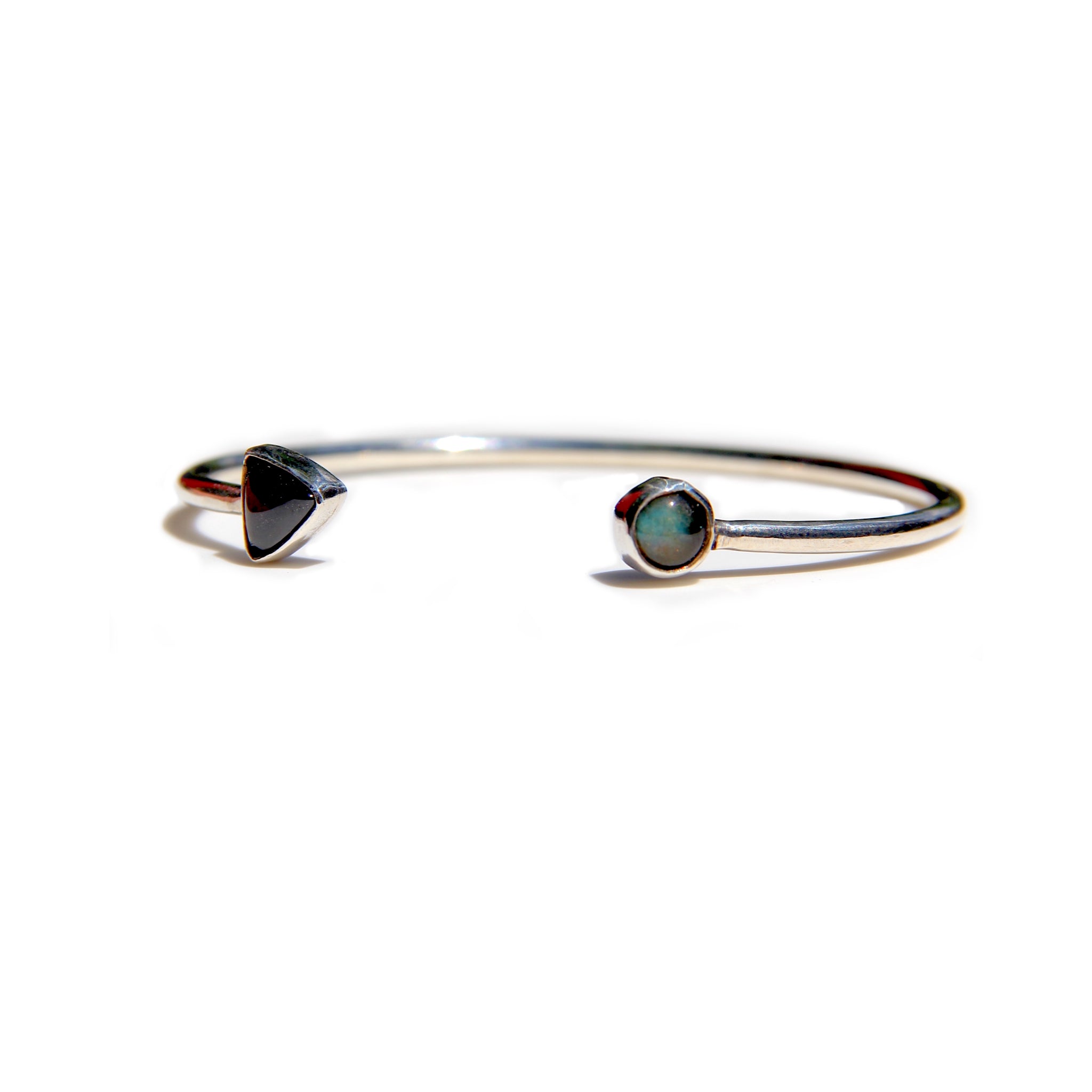 Black Spinel & Labradorite Cuff