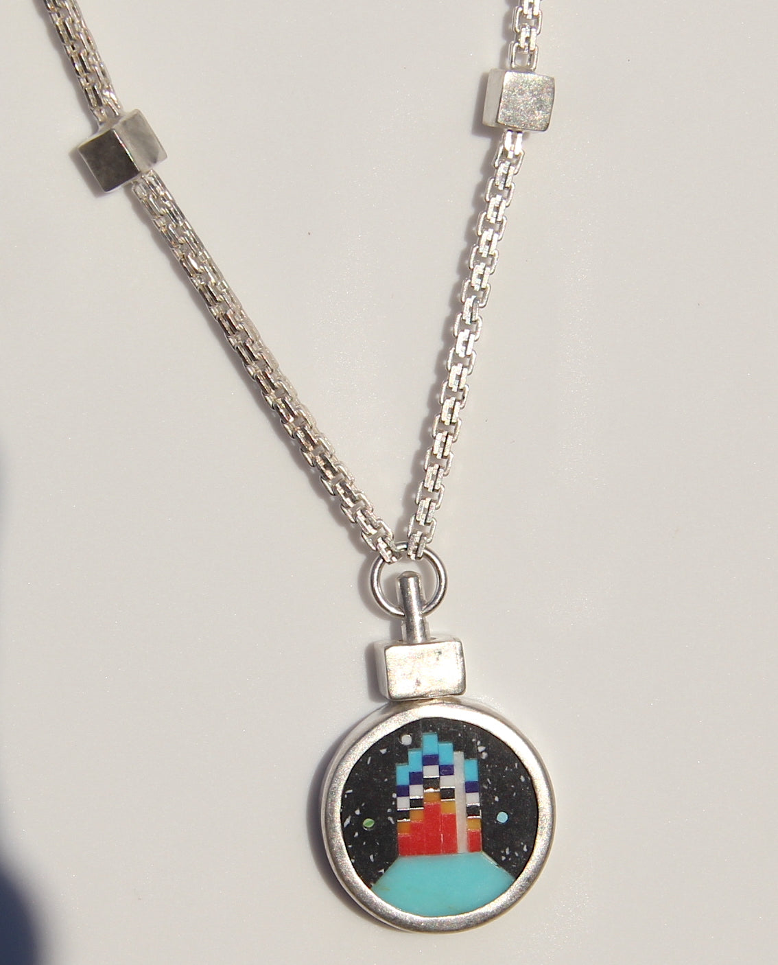 Pixel Pyramid Necklace