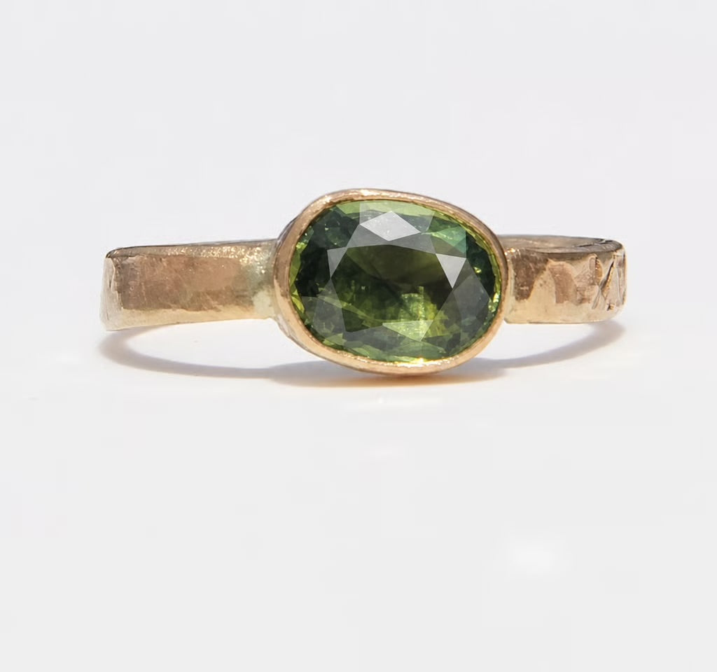 Parti Sapphire Ring in gold