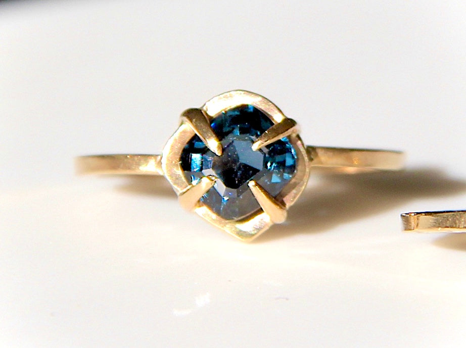 Blue Spinel Ring