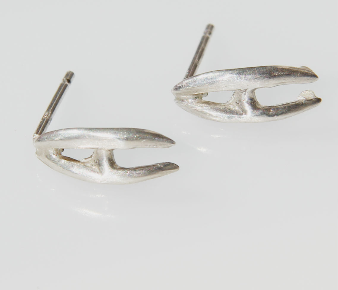 Double Breaker Stud Earrings