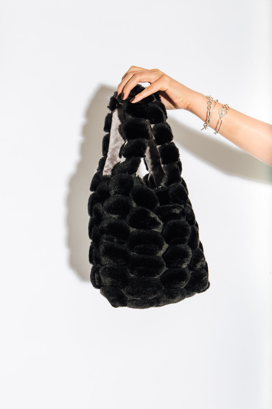 Saint Catello Faux Fur Bodega Bag