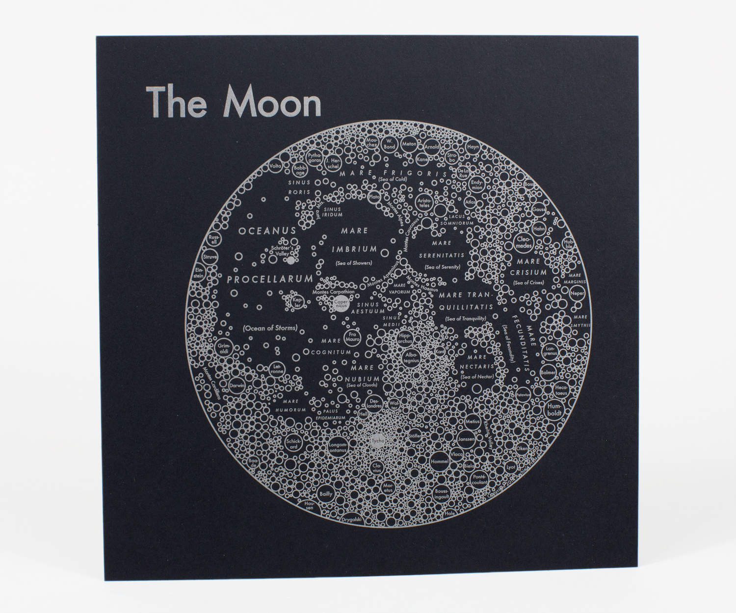 Archie's Press Map of The Moon