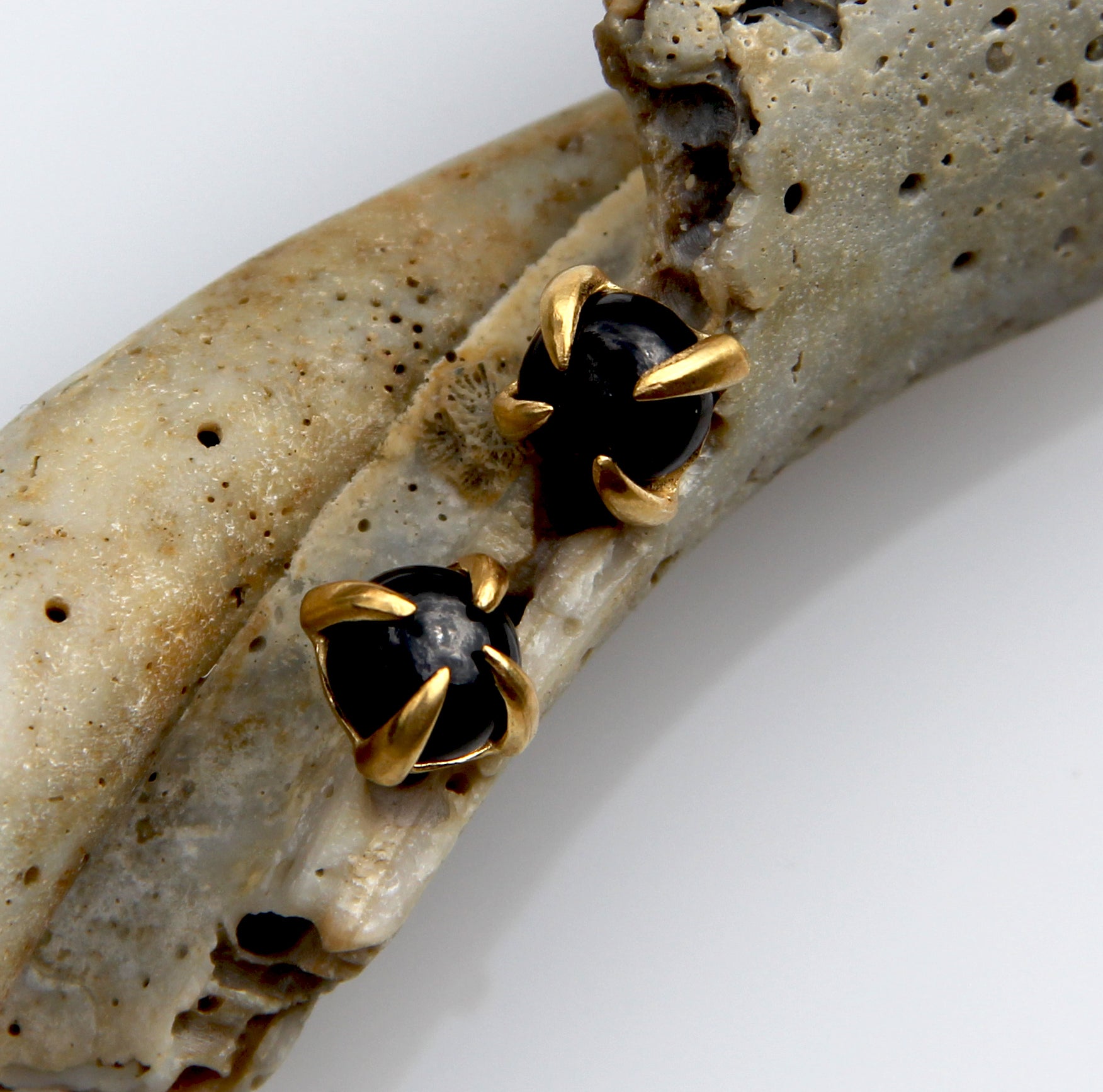 onyx stud earrings by Lady J Jewelry