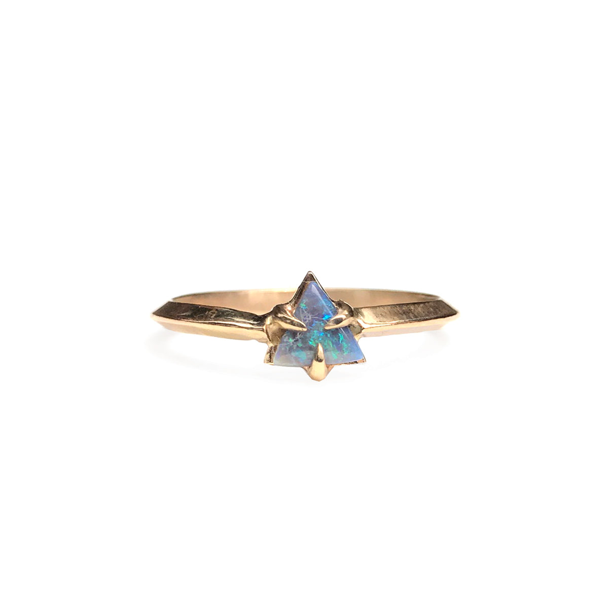Opal Triangle Ring