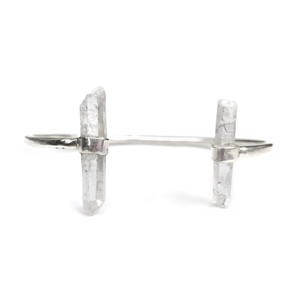 Clear Quartz Crystal Cuff