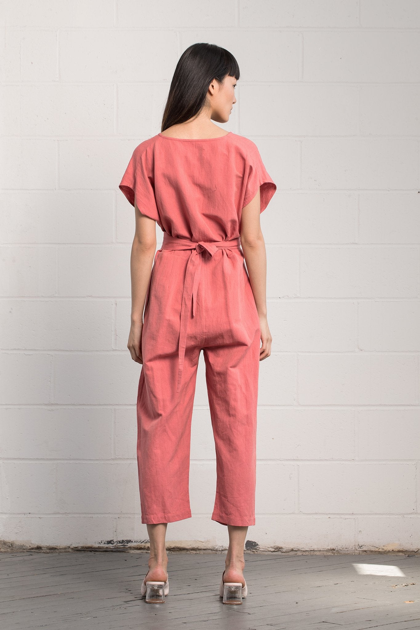 Rujuta Sheth Wrap Jumpsuit in Peony