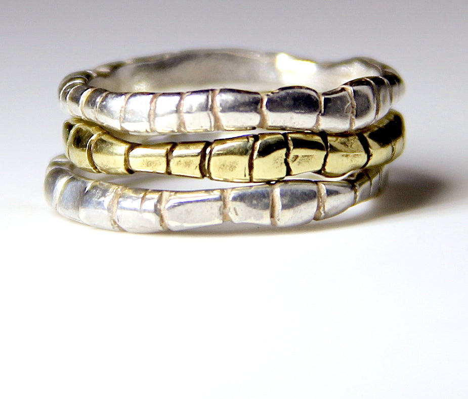 Second-Skin Stacking Rings