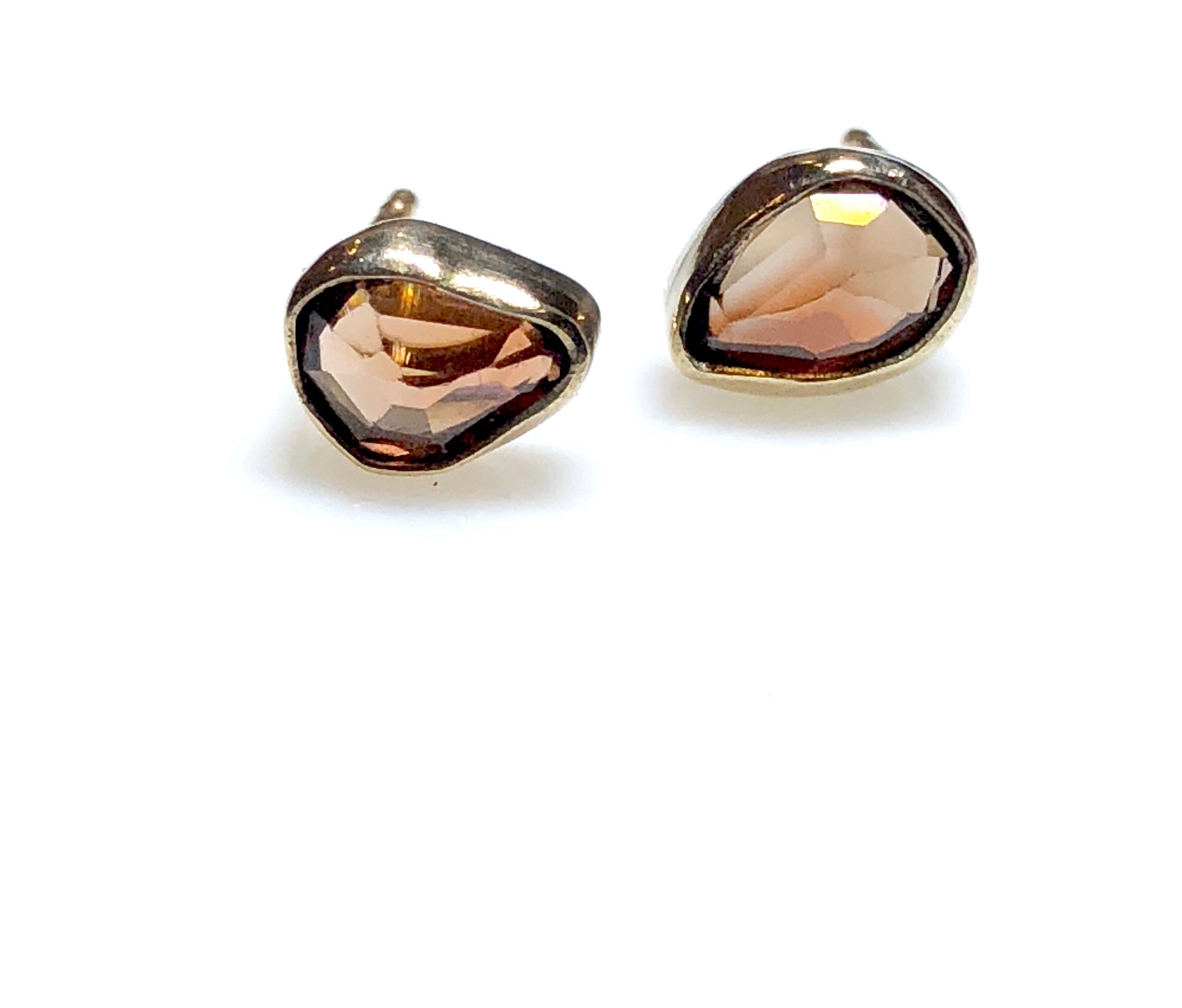 Bicolor Zircon Studs