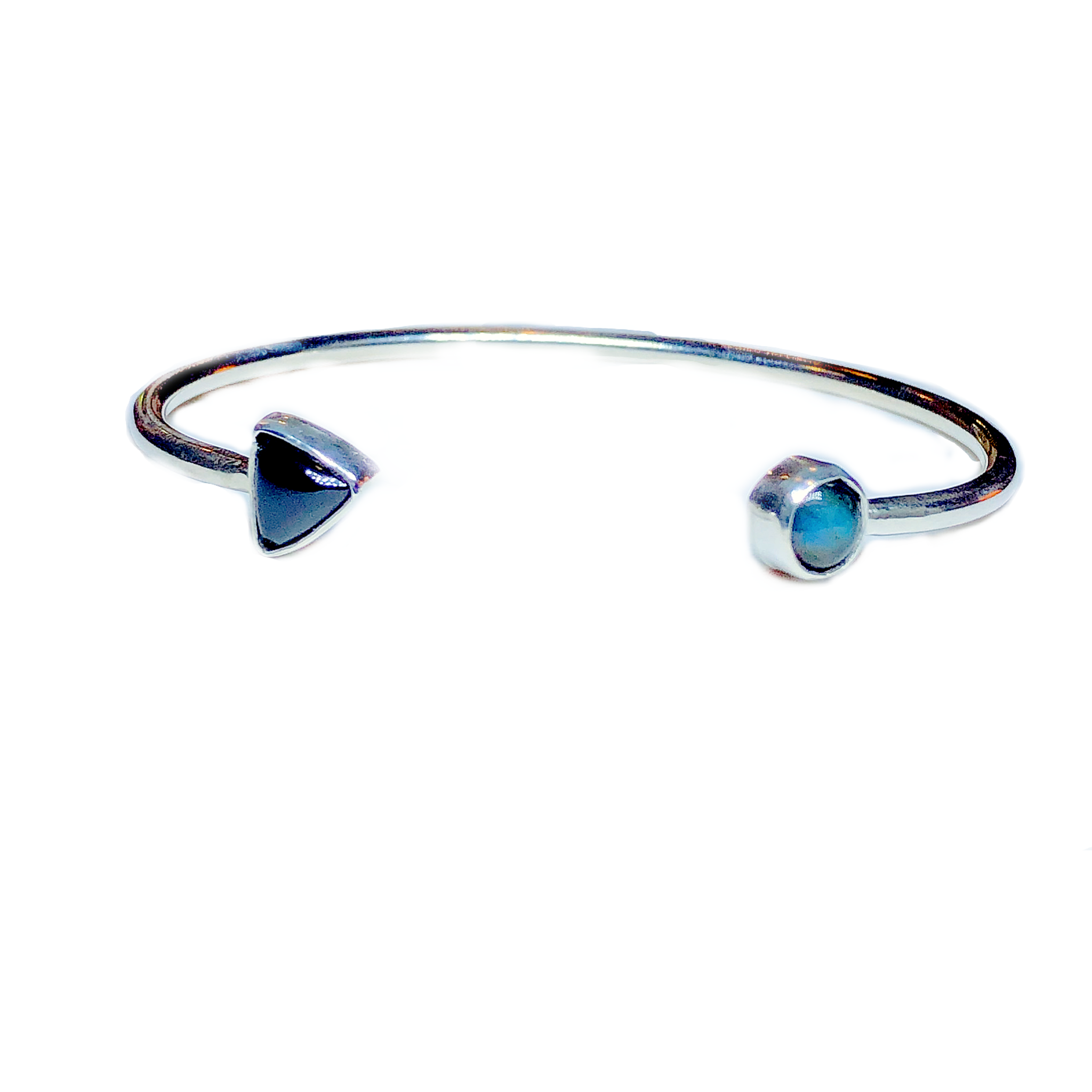 Black Spinel & Labradorite Cuff