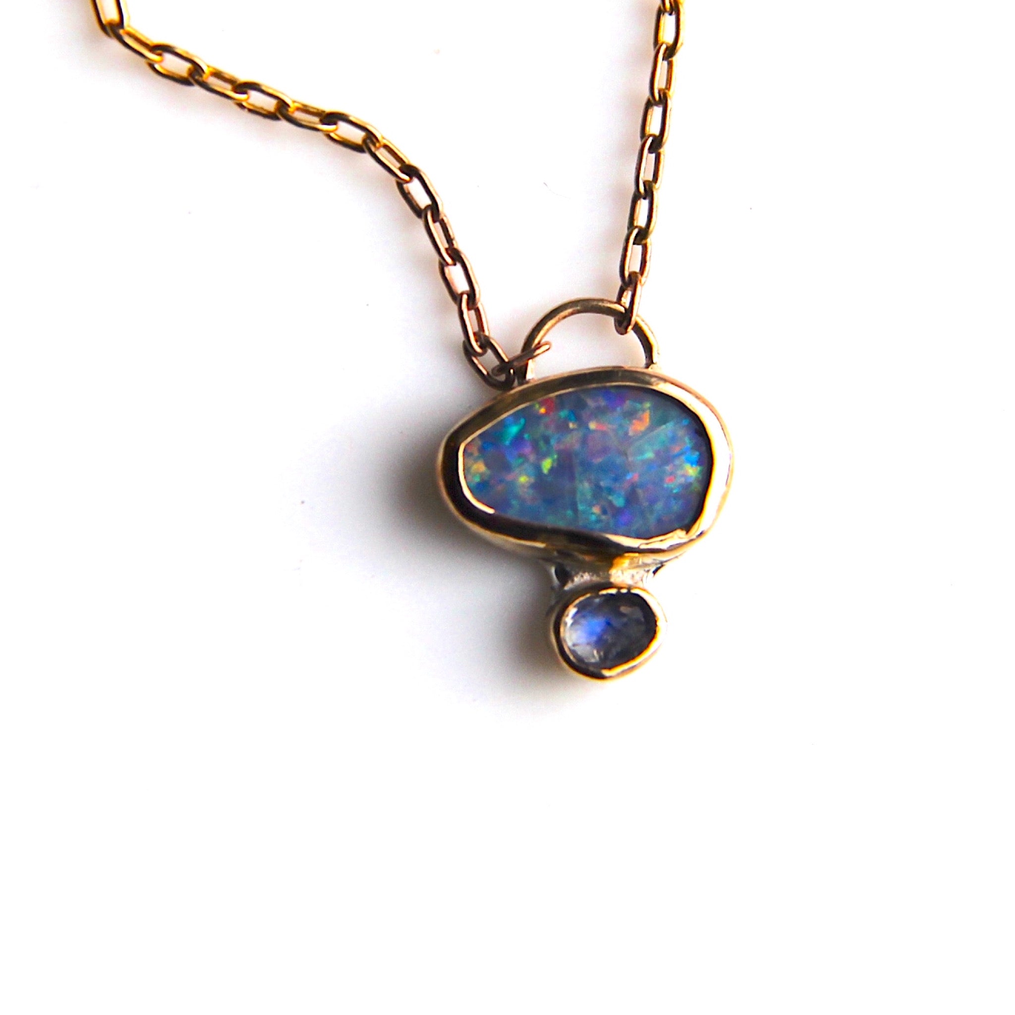 Opal & Moonstone necklace