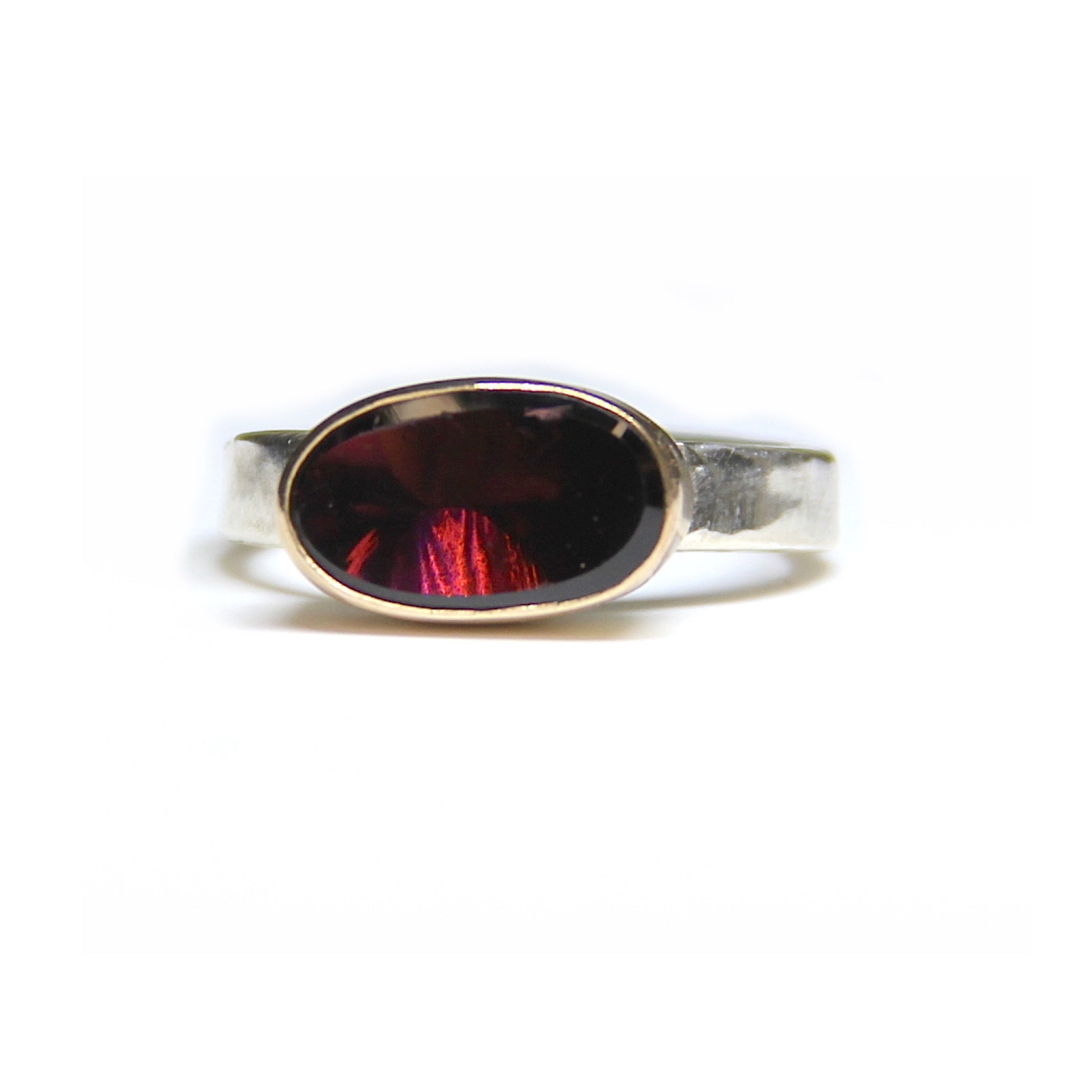 Mirror Tourmaline Oval Ring