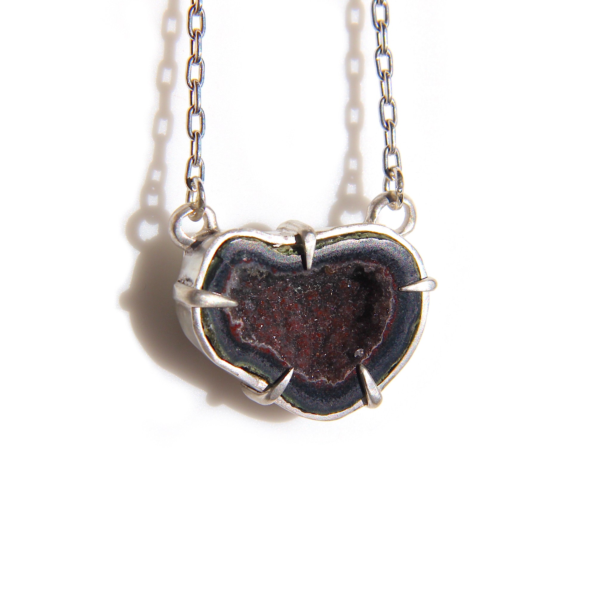 Tabasco Geode Oval Necklace