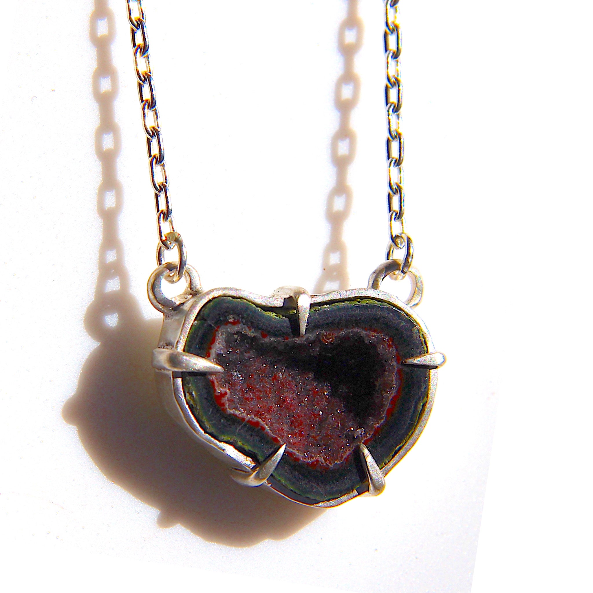Tabasco Geode Oval Necklace