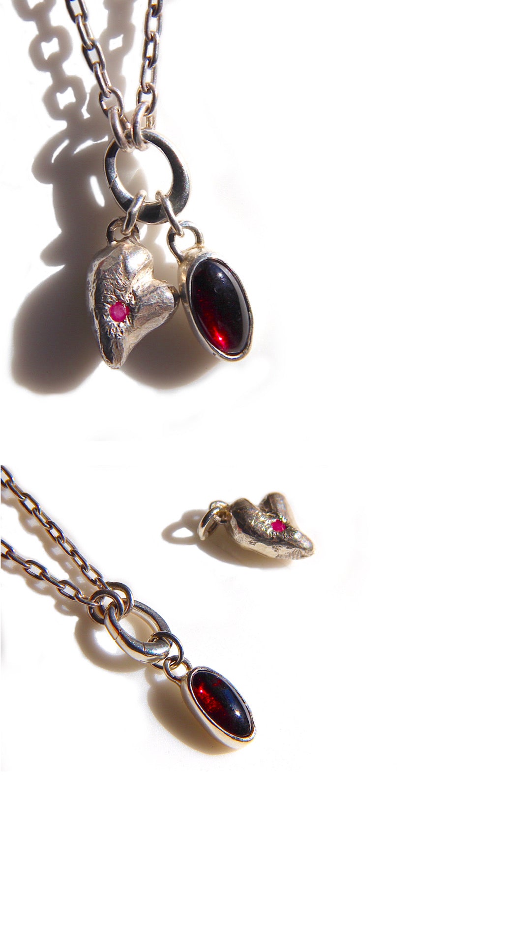 Squared-oval link chain that holds charms