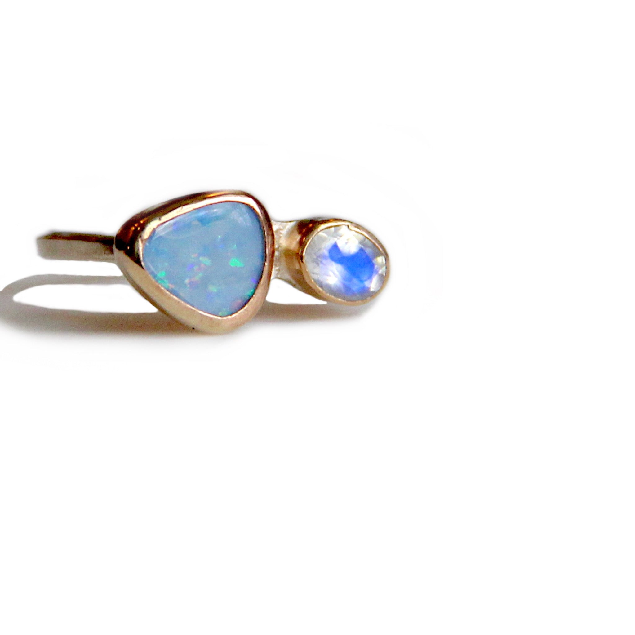 Opal + Moonstone Ring