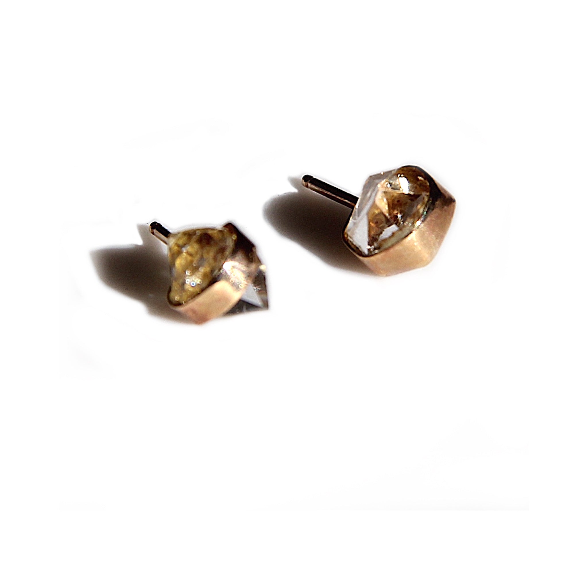 Herkimer Stud earrings in gold
