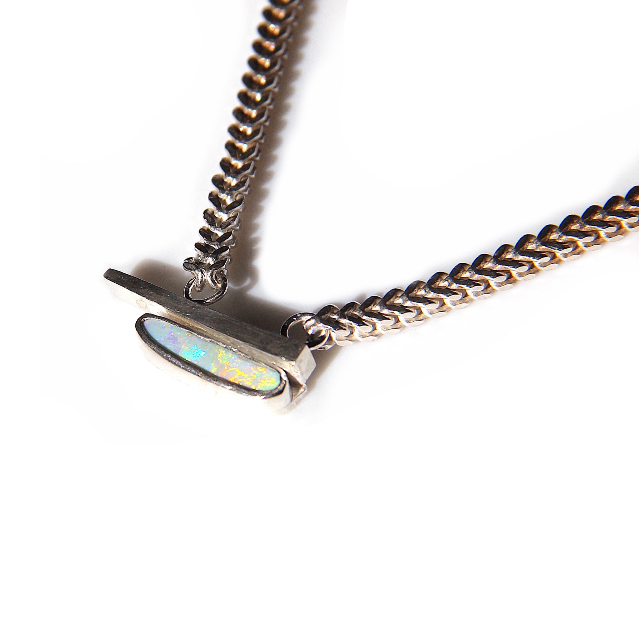 Opal Bar Necklace