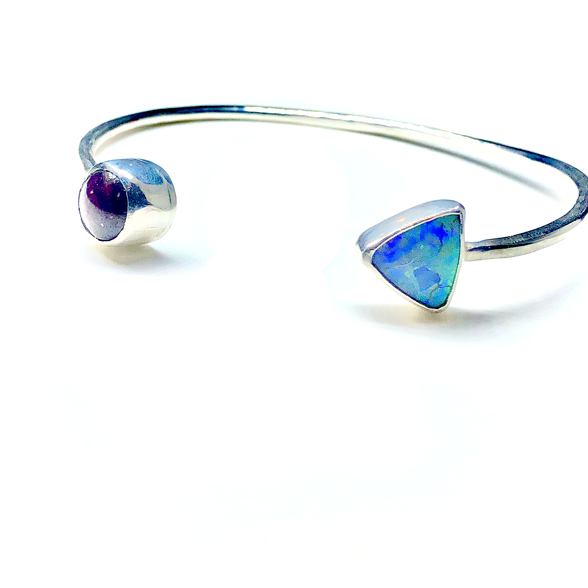 Star Ruby and Opal Cuff
