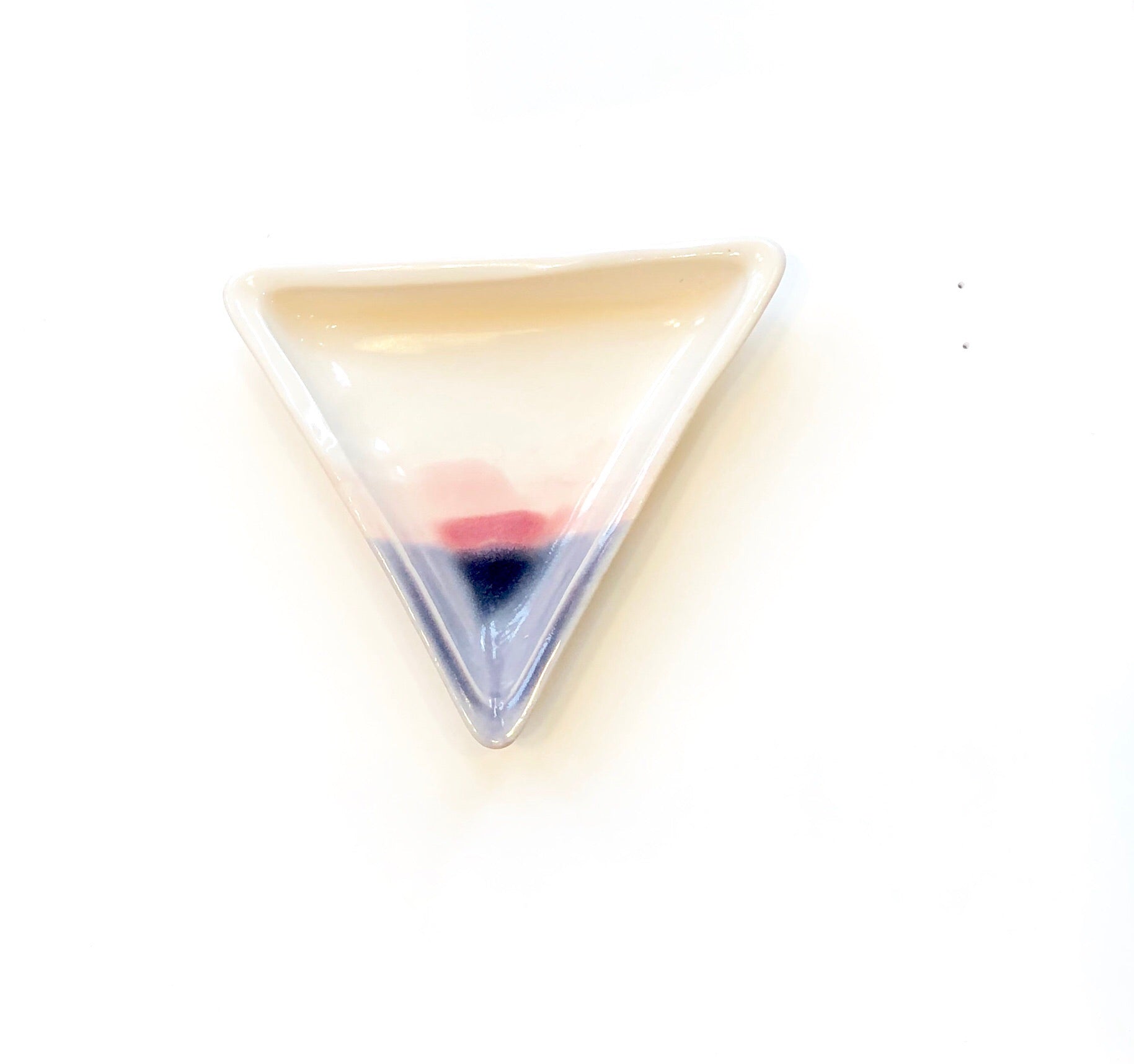Ceramic Triangle Dish in Sunset