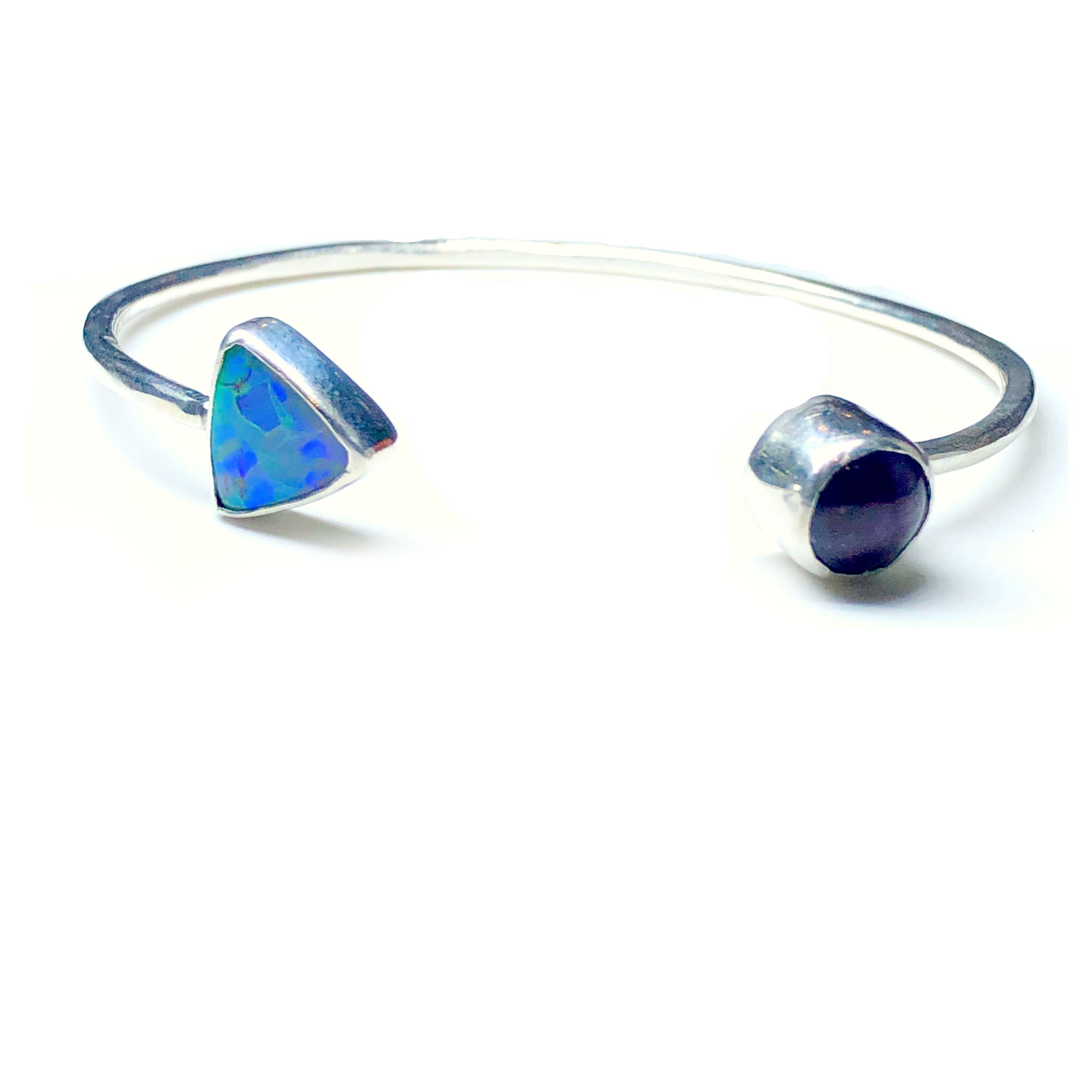 Star Ruby and Opal Cuff