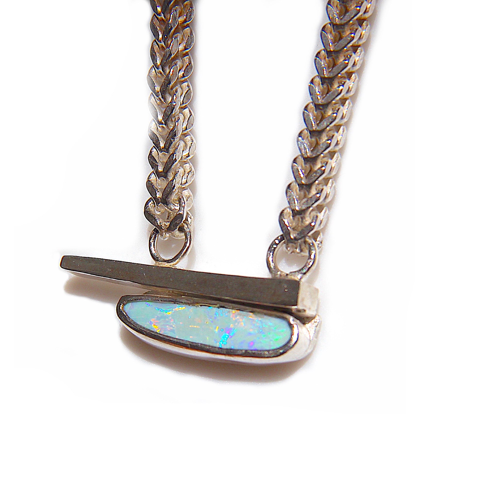 Opal Bar Necklace