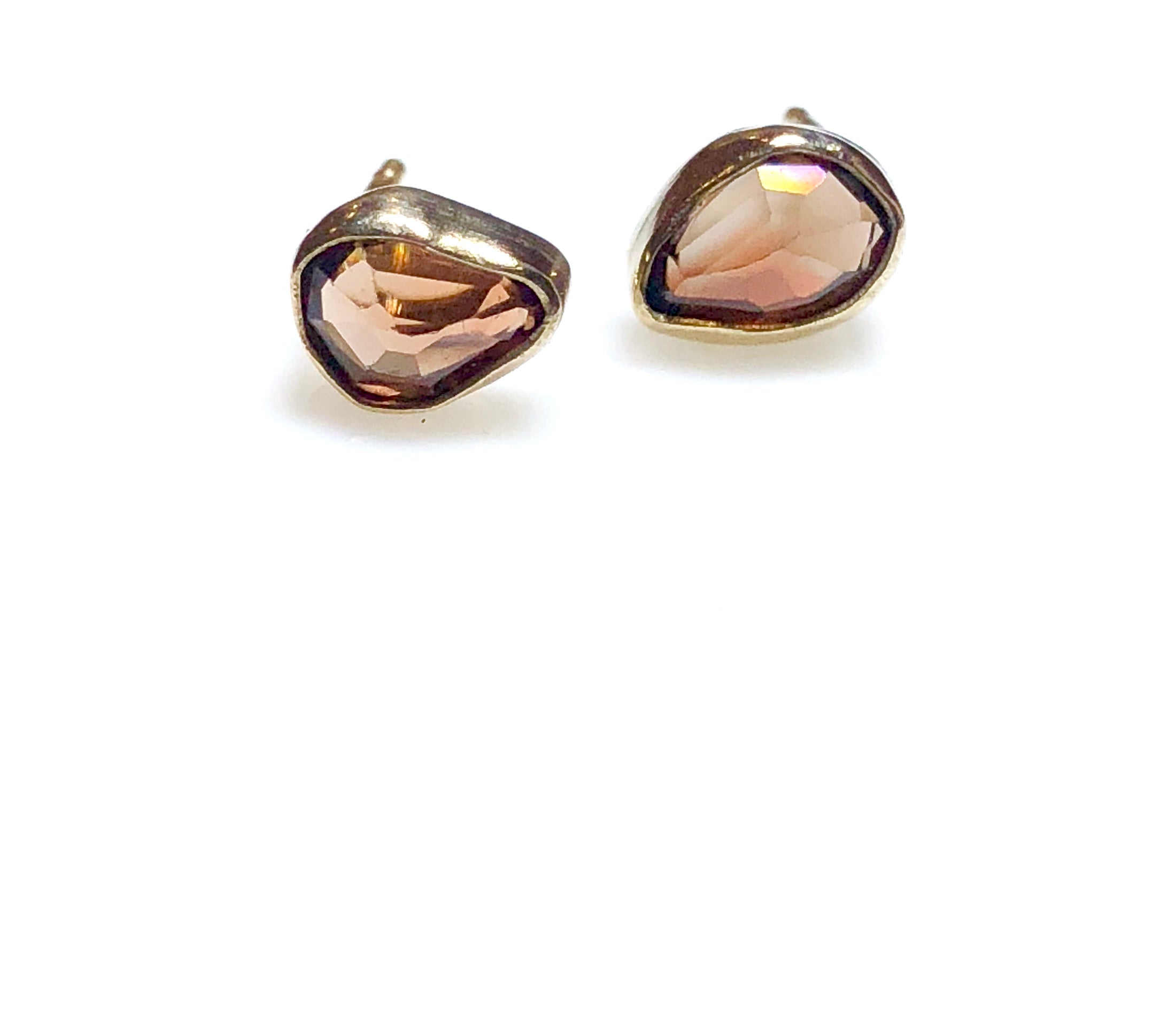 Bicolor Zircon Studs